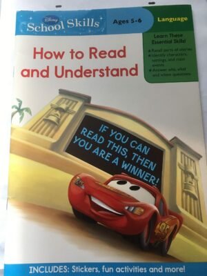 Disney Cars School Skills Workbook - How to Read and Understand